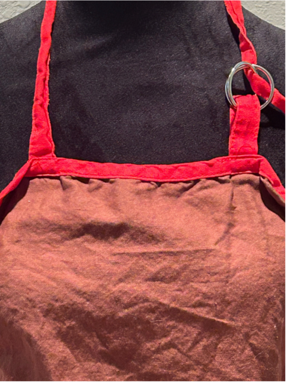 Unisex Tootsie Roll Kitchen Apron One Size Brown Red - Picture 3 of 5